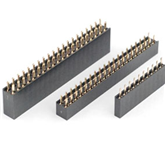 2.54MM H=8.5MM 单排/双排 180°DIP 排母