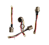 4PIN航空头组件/接地线/GX12公头60mm电子线/1.25mm超薄5P胶壳